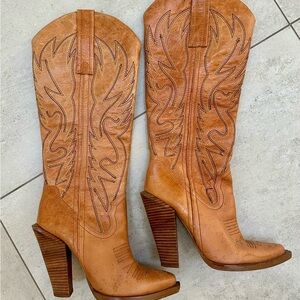 Rare Jessica Simpson Alan Heeled Boots Size 7